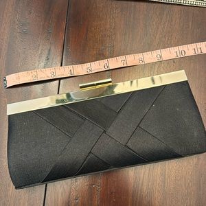 Black evening clutch